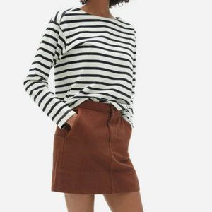 Everlane Canvas Stamp Skirt in Rosewood - with tag!